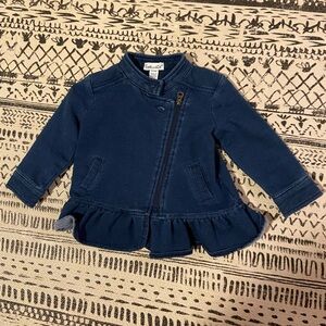 Splendid Denim-Look Knit Jacket